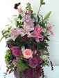 Pink Lilies And Roses