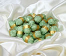 Easter eggs green wrapping